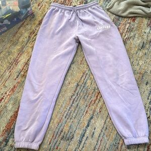 White Fox Boutique Lavender Track Pants